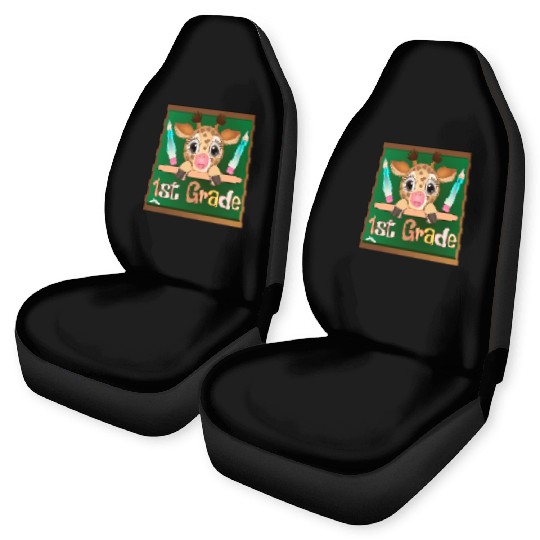 Back to school - 1st Grade Giraffe Car Seat Covers