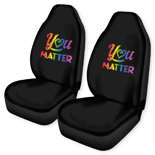LGBT You Matter Transgender Lesbian Rainbow Gay Car Seat Covers