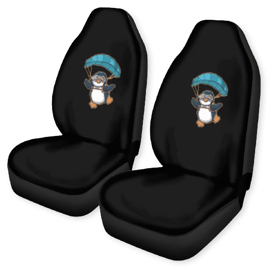 Skydiving Penguin Adventure Car Seat Covers