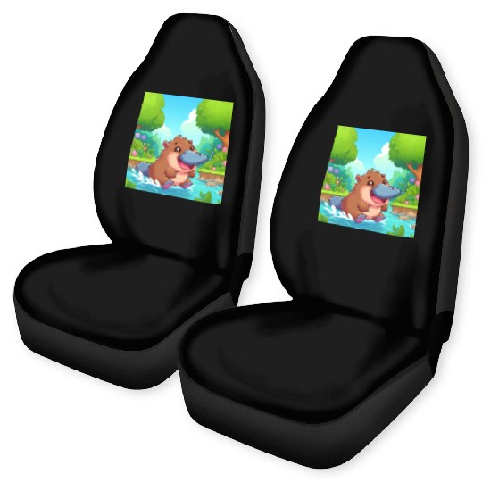 The hippo-platypus Car Seat Covers