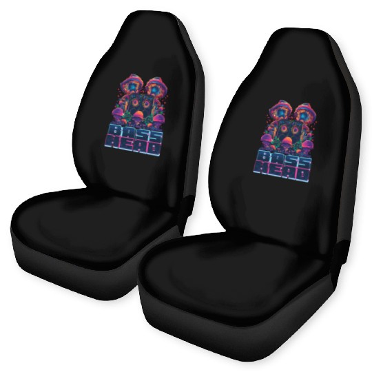 EDM Festival Bass Head Car Seat Covers