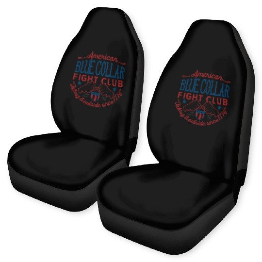 Blue Collar Fight Club Working Class Design Car Seat Covers