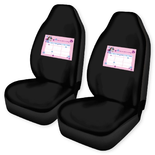 Timetable for Kids - Pony Flowers pink - French Car Seat Covers
