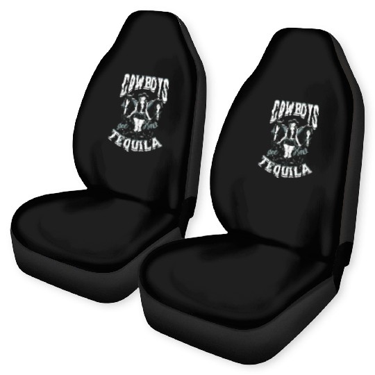 Cowboys and Tequila - Cowgirl Car Seat Covers