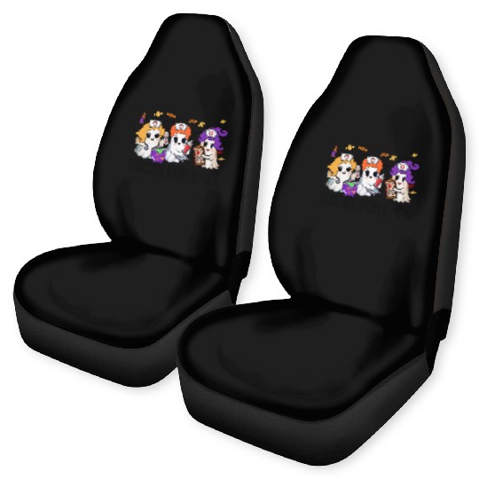 Hocus Poke us Witch Nurse Halloween Car Seat Covers