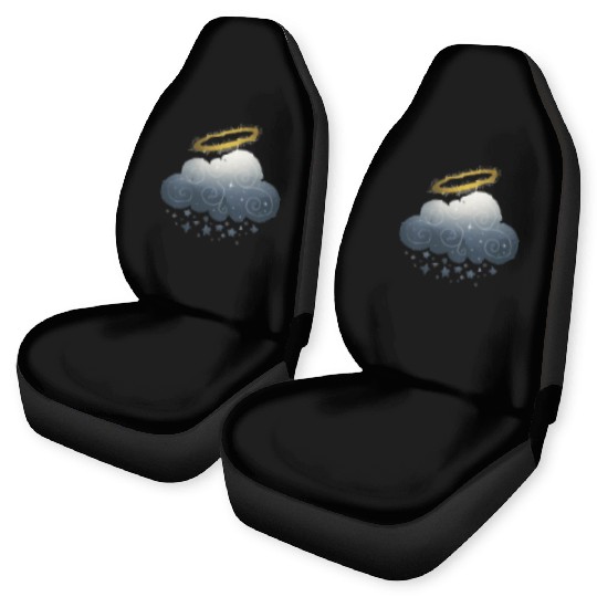 Celestial Embrace Cloud and Star in a Magical Glow Car Seat Covers