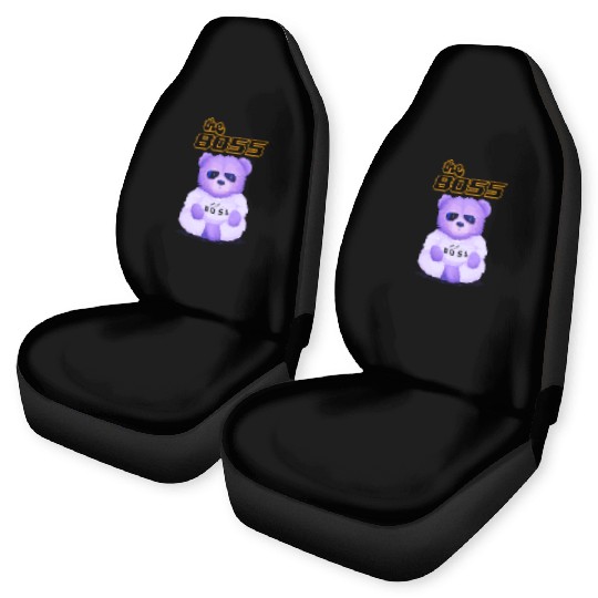 Teddy be the Boss Car Seat Covers