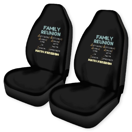 Family reunion funny math equation family members Car Seat Covers