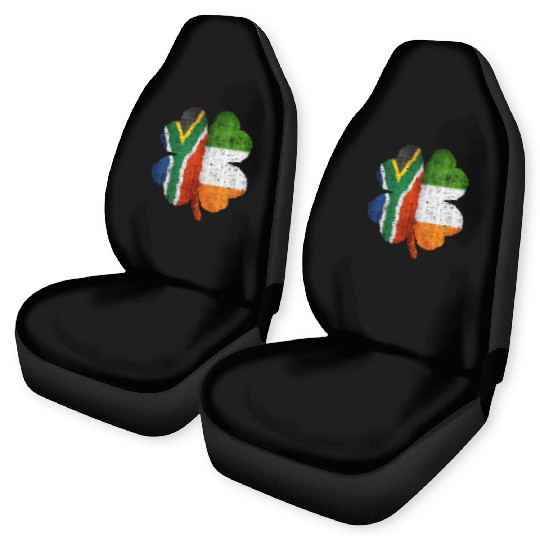 South African Irish Shamrock South Africa Flag Car Seat Covers