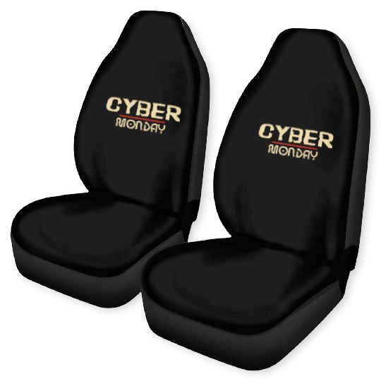 Cyber Monday Car Seat Covers Design Retro vintage