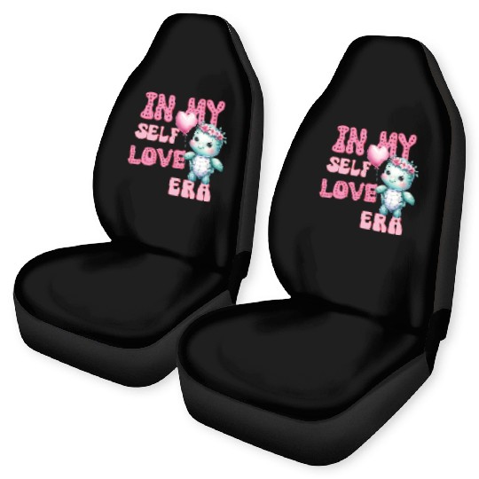 Cute Valentine's day Turtle - In my self love Car Seat Covers