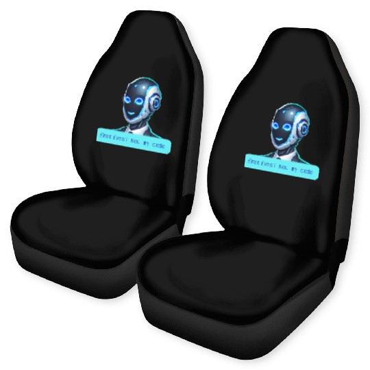 Emotions Not My Code Funny AI Robot Design Car Seat Covers