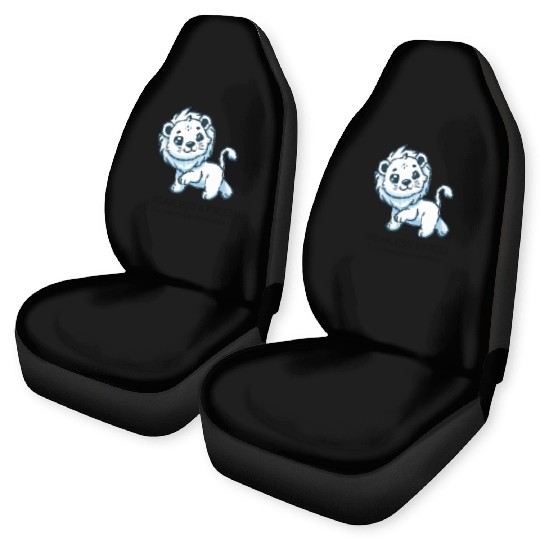 Fearless lion cub Car Seat Covers