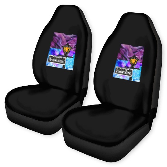 Purple Bourbon Street Lamp Post Car Seat Covers