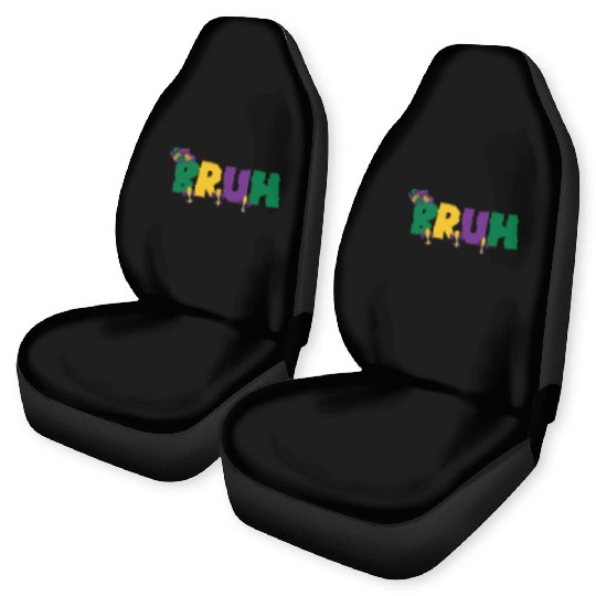 Bruh Mardi Gras Teens Boys Kids Mardi Gras Bruhbru Car Seat Covers