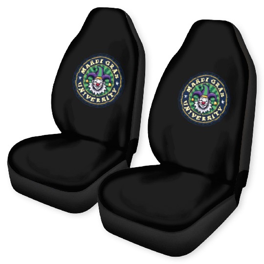 Mardi Gras University Clown Men's Mardi Gras Car Seat Covers