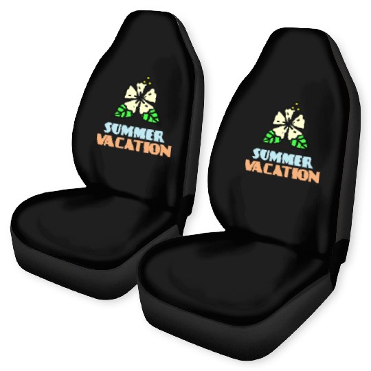 Summer Vacation Hibiscus Design Car Seat Covers