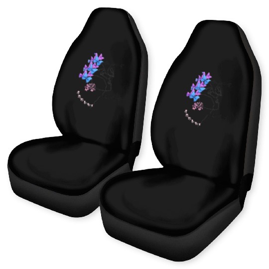 Love Yourself More: Butterfly & Floral Design Car Seat Covers