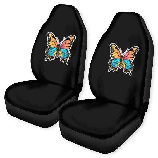 Colorful beautiful Butterfly Car Seat Covers