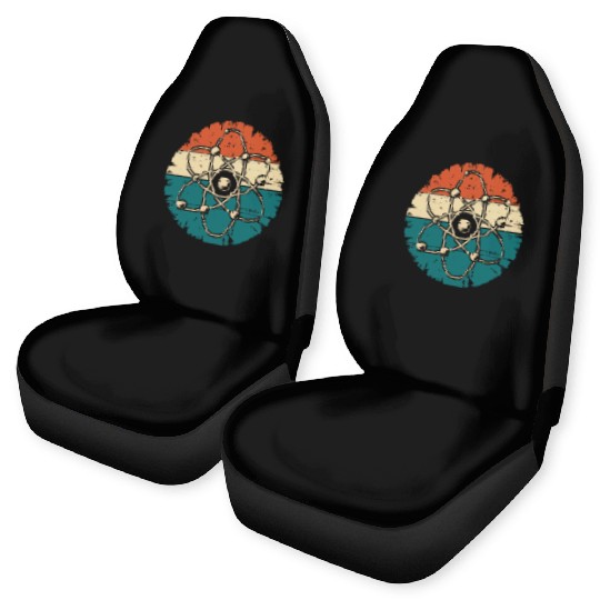 Retro Atom Art Biology Physics Chemistry Science Car Seat Covers