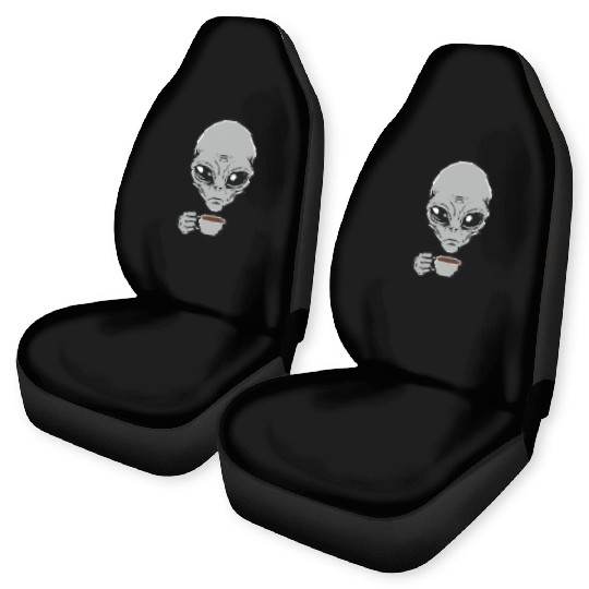 Grey Alien Car Seat Covers