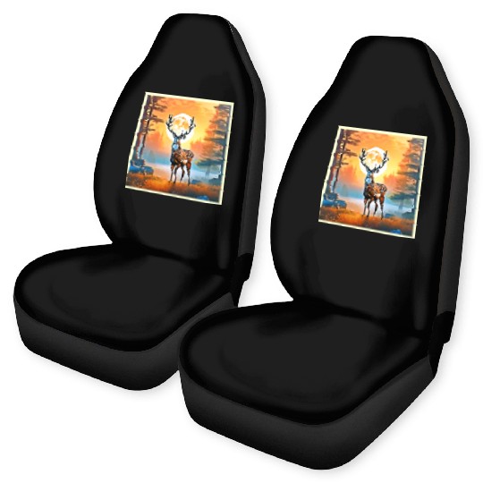 Golden Deer Twilight Peak Car Seat Covers