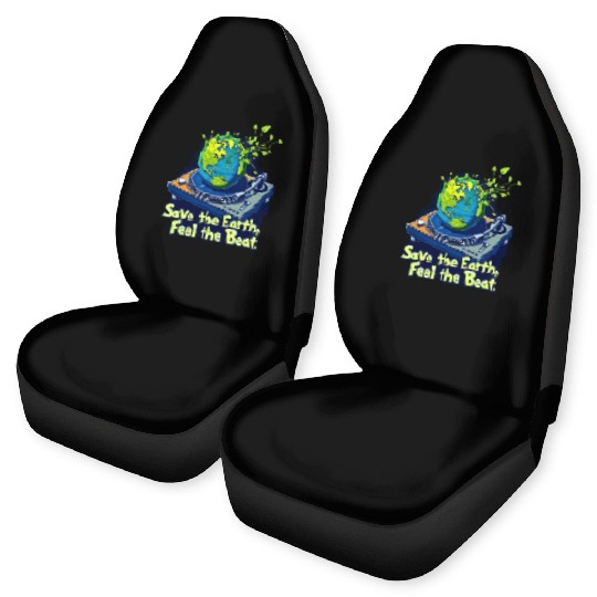Sticker - Save the Earth – Feel the Beat of Nature Car Seat Covers
