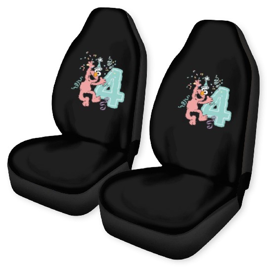 Sesame Street Birthday Design With Elmo 4 Years Car Seat Covers