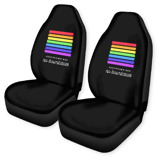 Acceptance Has No Boundaries Pride Graphic Car Seat Covers