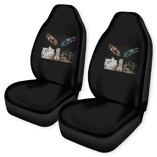Crystal Robotic Chess Clash Car Seat Covers