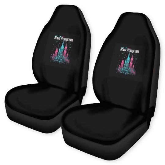 Ruin Program - Cyberpunk Neon Art Design Car Seat Covers