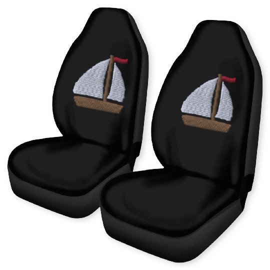 Sailboat embroidered Car Seat Covers