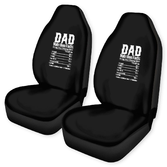 DAD Nutrition Facts Car Seat Covers