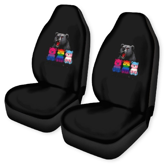 Mama Bear Pride Cubs Car Seat Covers