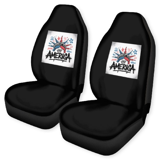 Statue of Liberty USA Graffiti Zero Limit Brand Car Seat Covers