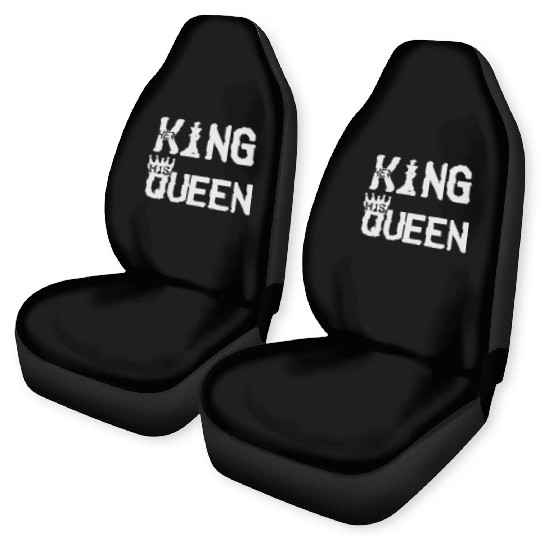 Her King His Queen Chess Motivation Lover Humor Car Seat Covers