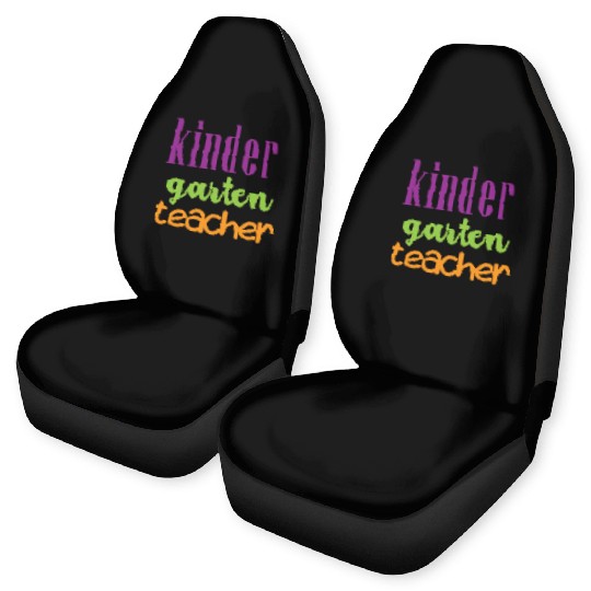 Colorful Kindergarten Teacher Design Car Seat Covers