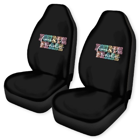 Fourth Grade Teacher Car Seat Covers, 4th Grade Teacher Shir