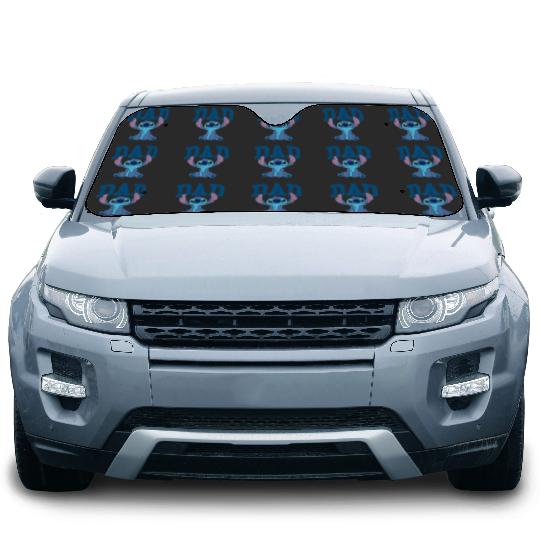 Disney Lilo Stitch Vintage Dad Cool Stitch Collegiate Logo Gifts Trend Car Sun Shades