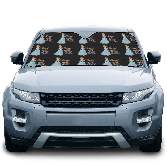 disneys Cinde A Dream Is A Wish Your Heart Makes Logo Car Sun Shades