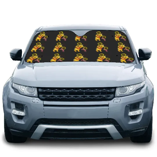 disneys Winnie The Pooh Piglet Hello There Sunflowers Car Sun Shades