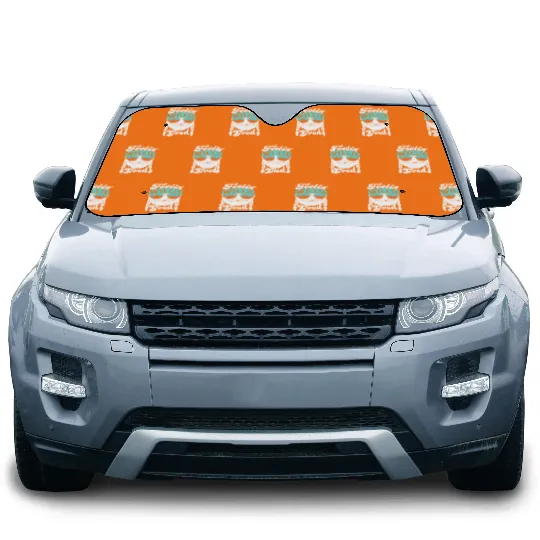 Women Car Sun Shades, Feelin' Willie Good Letter Printed Graphic Vest Top Casual Car Sun Shades, Gray