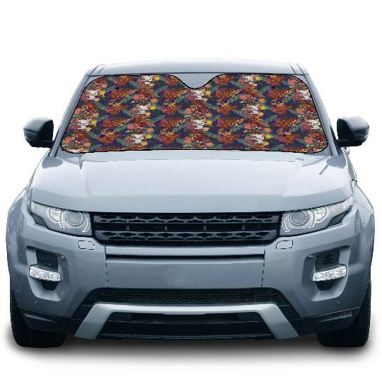 Disney Moana 70s Style Floral Pua And Hei Hei Car Sun Shades