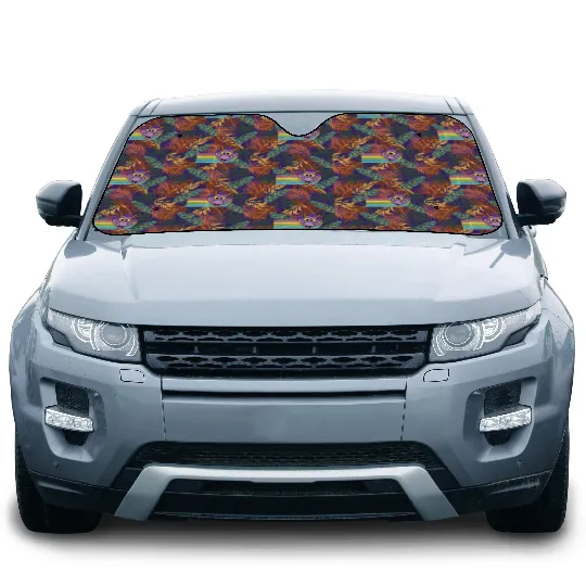 Disney vintage Car Sun Shades - Disney figment Car Sun Shades - Disney Epcot Car Sun Shades