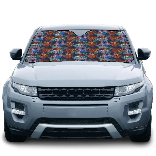 I May Not Perfect But I'm Always Me Stitch Disney Car Sun Shades, Cute Lilo and Stitch Car Sun Shades