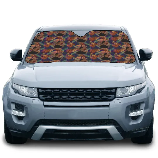 Disney The Emperor'S New Groove Car Sun Shades, Retro Llama Face Meme Car Sun Shades, Disneyland Trip Outfits
