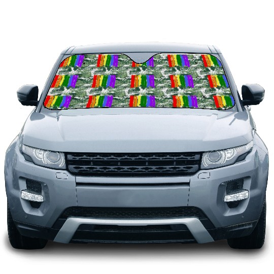 Milwaukee Wisconsin Rainbow LGBT Gay Pride Car Sun Shades