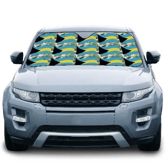 flag bahamas Car Sun Shades