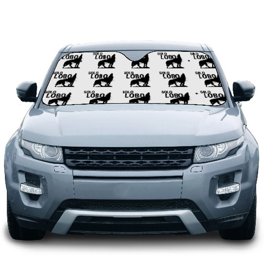 Solo Lobo - Lone wolf spanish Car Sun Shades