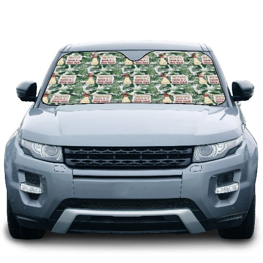 Mayo Have A Nice Day Cute Greeting Doodle Car Sun Shades